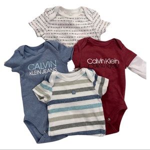 Calvin Klein Onesies 0-3 and 3-6 months
